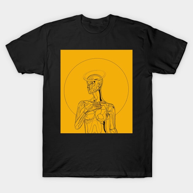 Domain (Yellow Background) T-Shirt by vartanfriedman